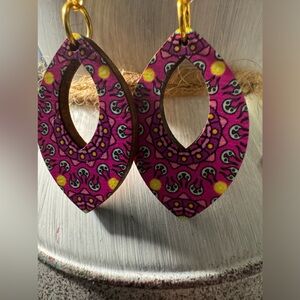 Handcrafted mandala earrings